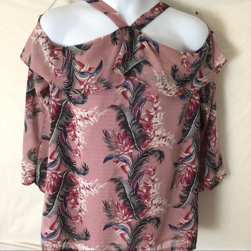 Cold shoulder blouse